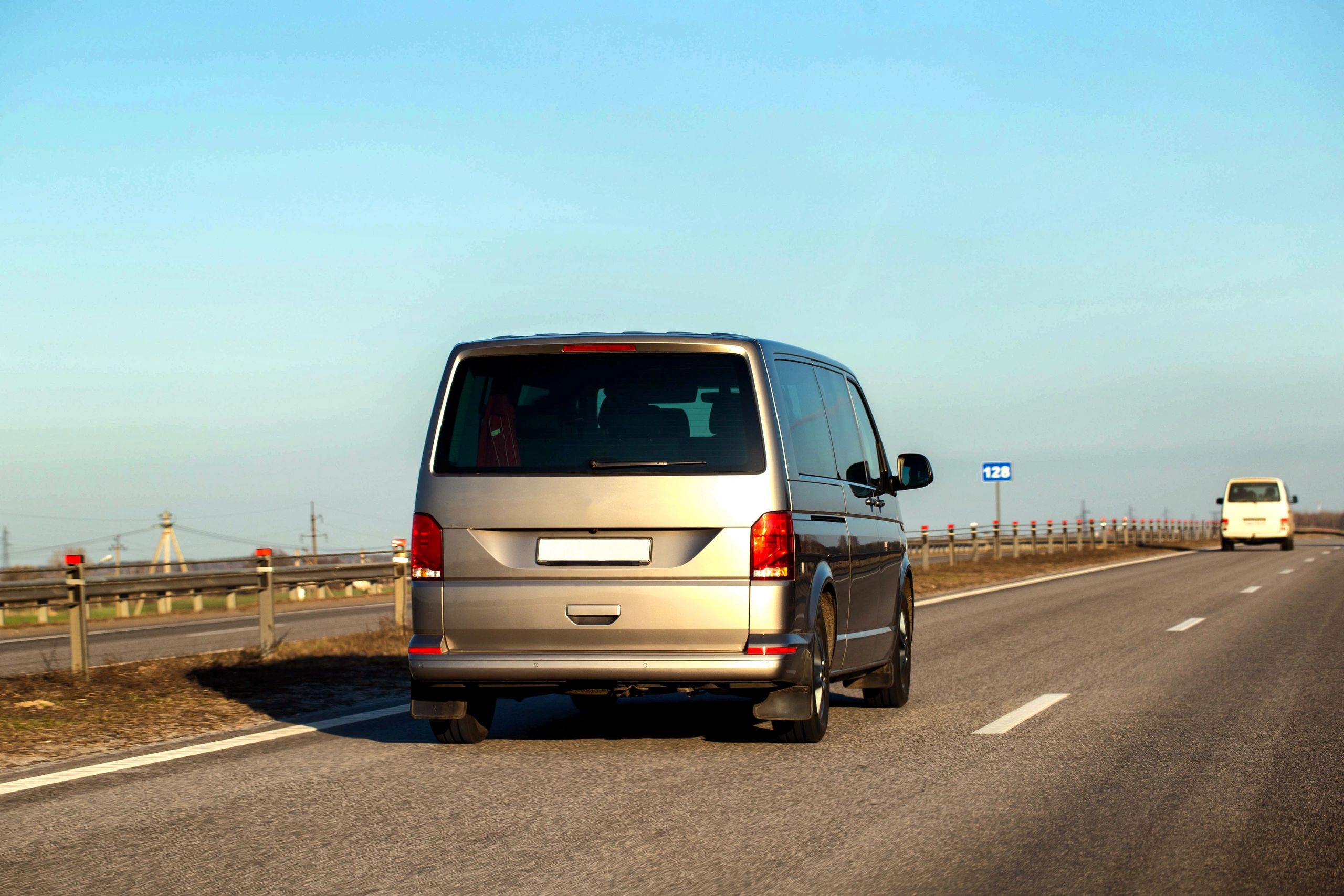 Service vehicle on the road ready for urgent support